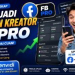Ilustrasi cara jadi konten kreator FB Pro dengan monetisasi Facebook Reels dan upload otomatis multi platform menggunakan Envidi