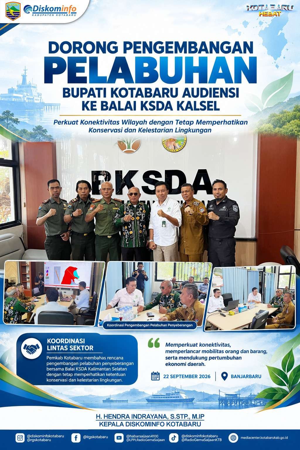 Kunci Akses Ekonomi Laut Kotabaru: Langkah Strategis Bupati Selaraskan Pelabuhan dan Konservasi