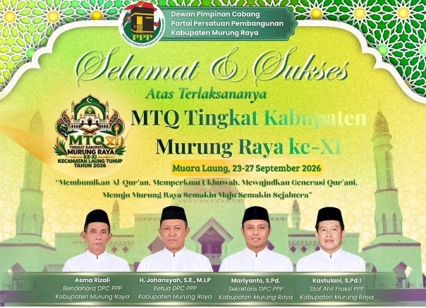 Harapan Lahirkan Generasi Qurani, DPRD Murung Raya Dorong MTQ Jadi Perekat Sosial
