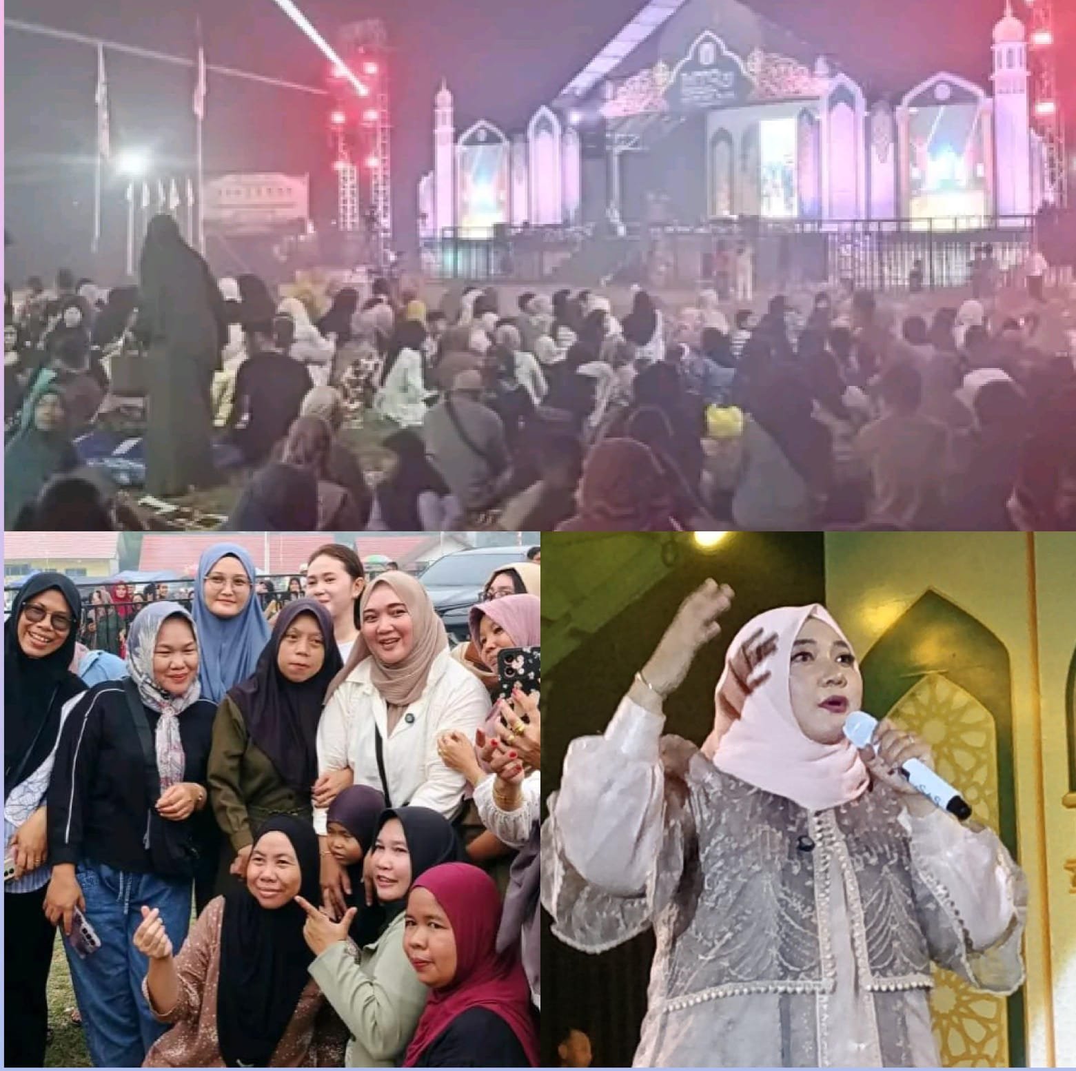 Lautan Manusia Guncang Laung Tuhup, Konser Sholawat Sulis Tutup Gelaran MTQ XI Murung Raya